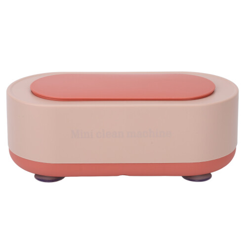 (Pink) Pulitore Ultrasonico Automatico Bianco per Gioielli 2