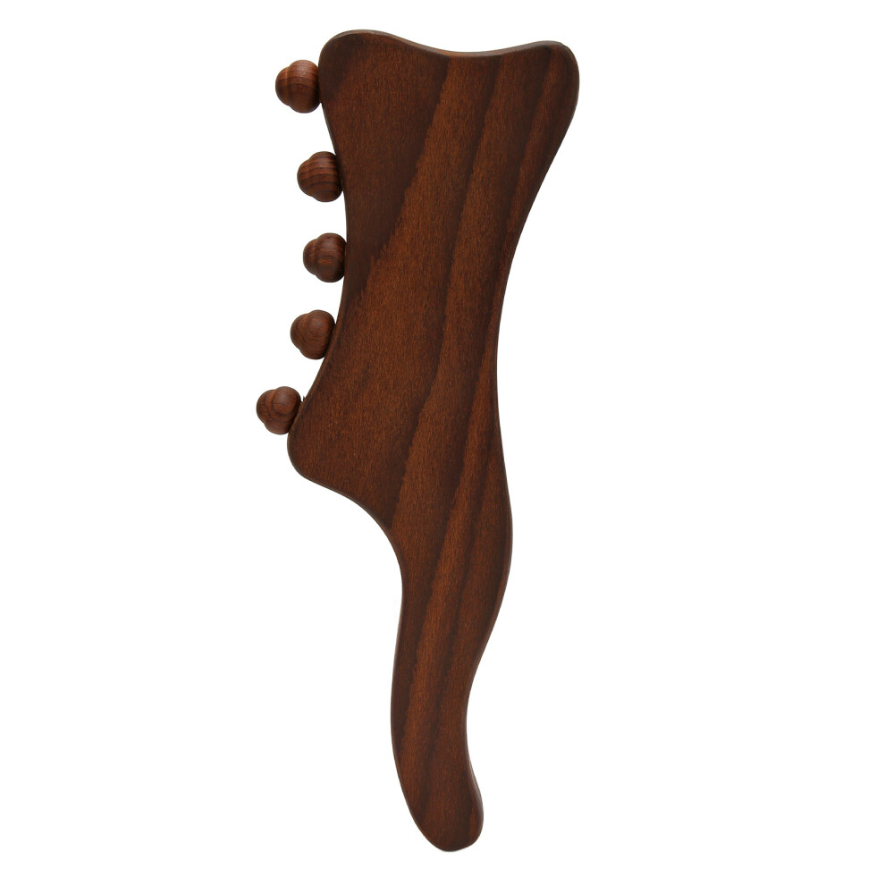 Wooden Gua Sha Stick 5 Massage Dots Beech Neck Back Shoulder