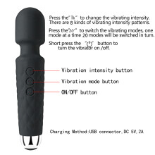 Silikon-AV-Stift Vibrator Klitoris Brust Vagina Massage