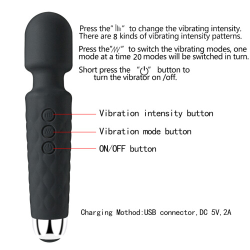 Silikon-AV-Stift Vibrator Klitoris Brust Vagina Massage