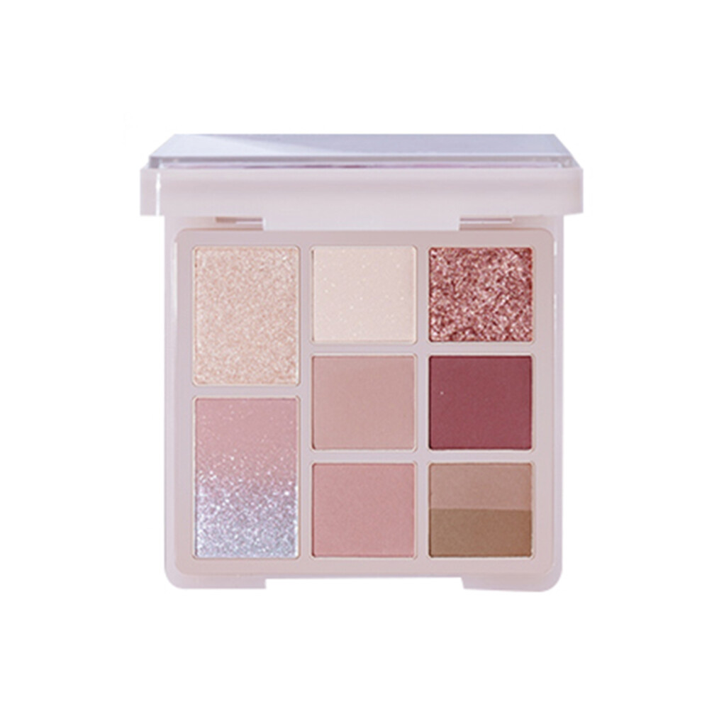 gogotales 9 Color Eyeshadow Palette High Pigment Glitter Matte