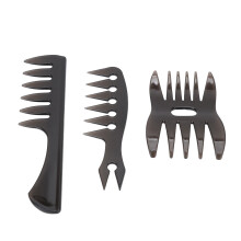 3Pcs Beard Comb Plastic Multifunctional Mustache Styling for Men