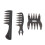 3Pcs Beard Comb Plastic Multifunctional Mustache Styling for Men 1