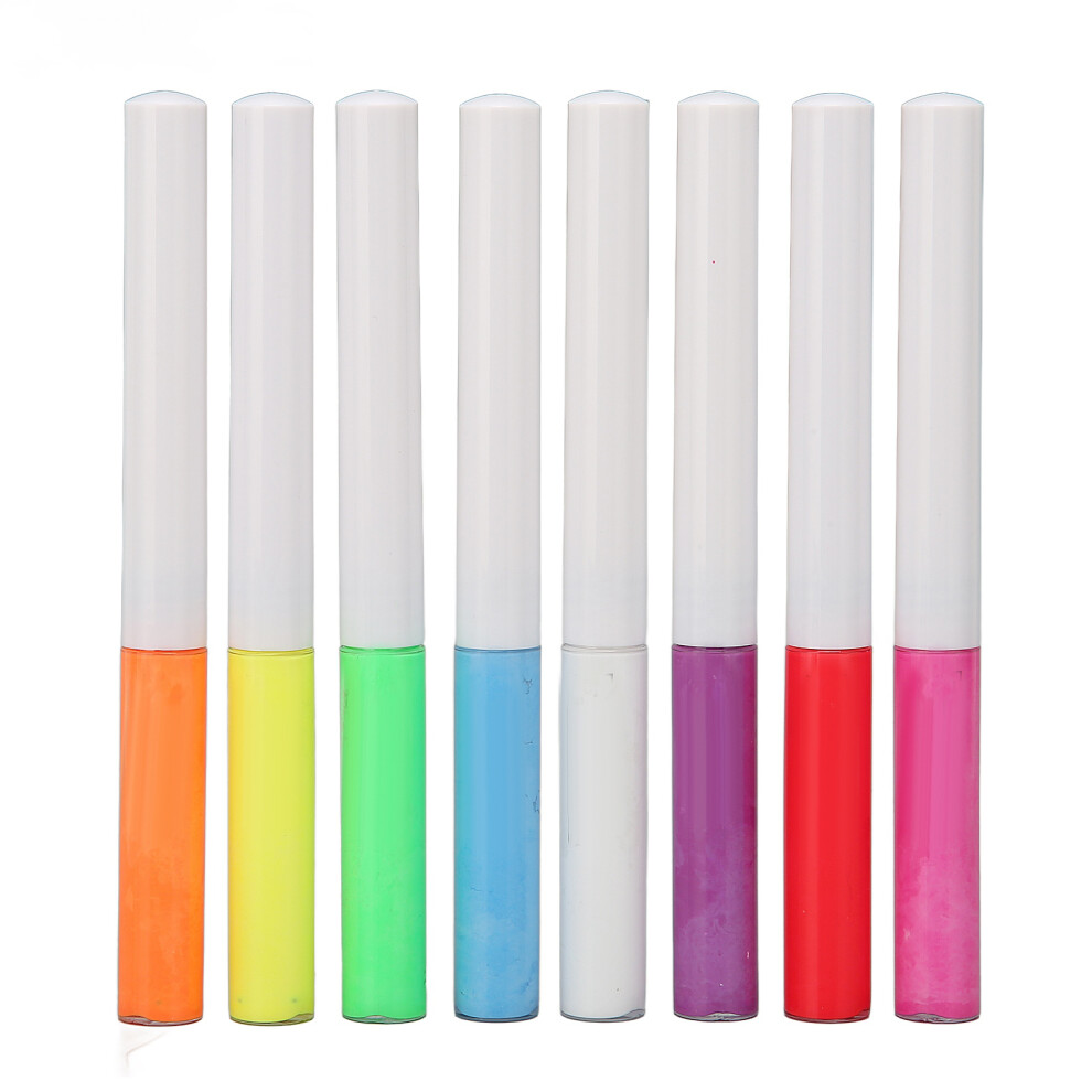 8PCS Fluorescent Liquid Eyeliner Waterproof 4ml