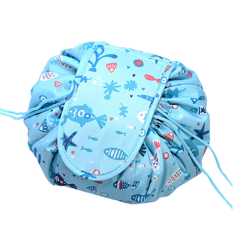 (Type C) Portable Waterproof Cosmetic Bag Drawstring Travel Makeup Bag Type C