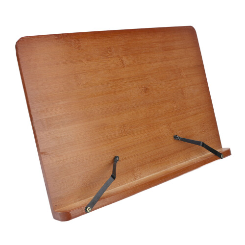 Adjustable Portable Bamboo Book Stand 1