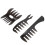 3Pcs Beard Comb Plastic Multifunctional Mustache Styling for Men 3