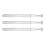 (Silver) Pinze Piercing 3 Pz, Afferratore Lingua 4 Denti, Strass, Argento 2