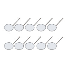 10pcs Type 5 Dental Mirror Stainless Steel Teeth