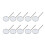 10pcs Type 5 Dental Mirror Stainless Steel Teeth 1