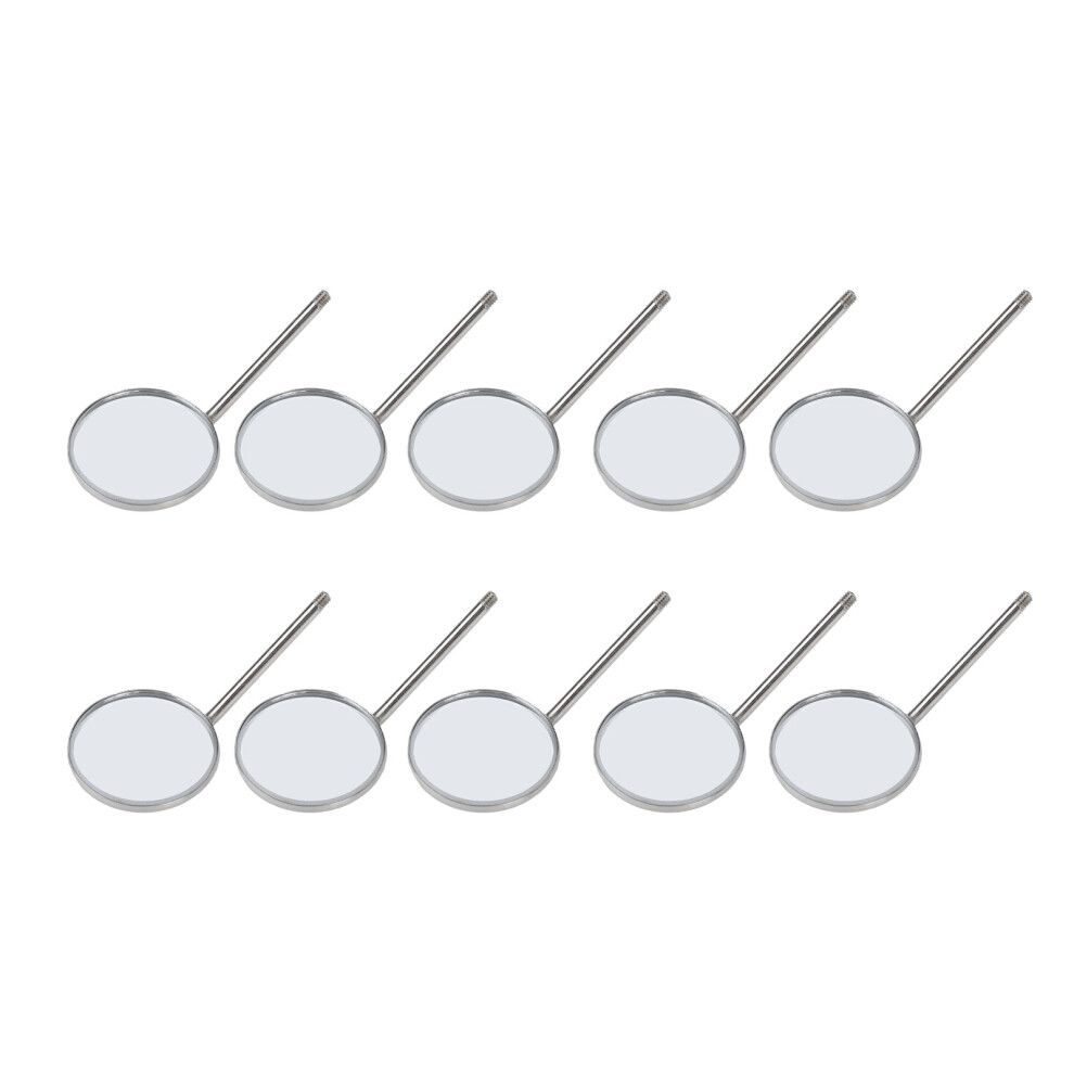 10pcs Type 5 Dental Mirror Stainless Steel Oral Care Teeth Inspection