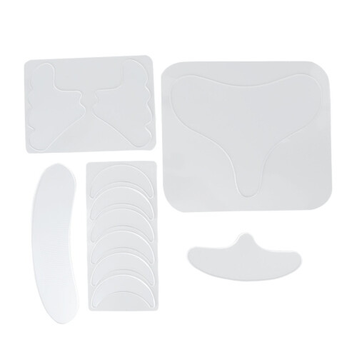 11Pcs Silicone Wrinkle Pad Set Transparent