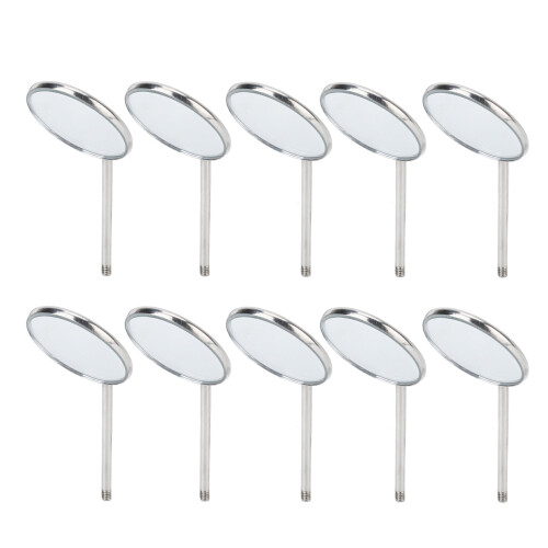 10pcs Type 5 Dental Mirror Stainless Steel Teeth 1