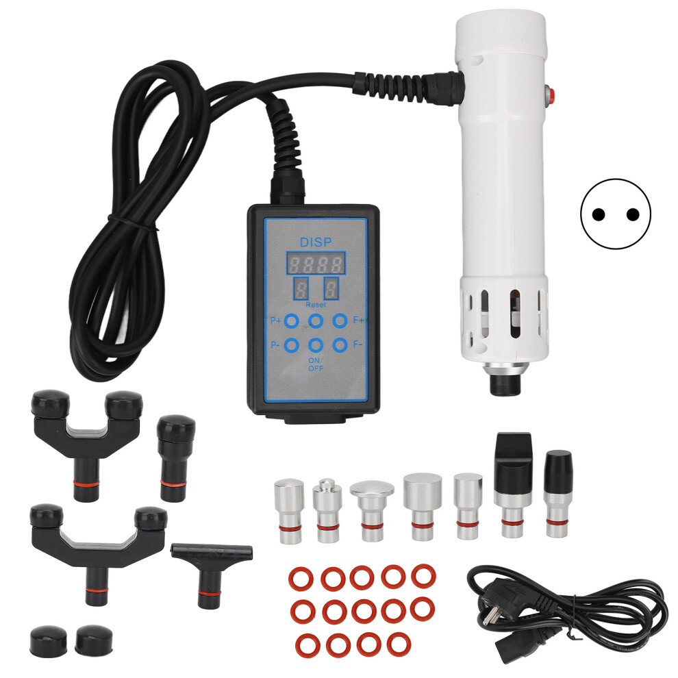 (EU Plug) Shockwave Therapy ED Portable Electromagnetic White 100-240V AU Plug