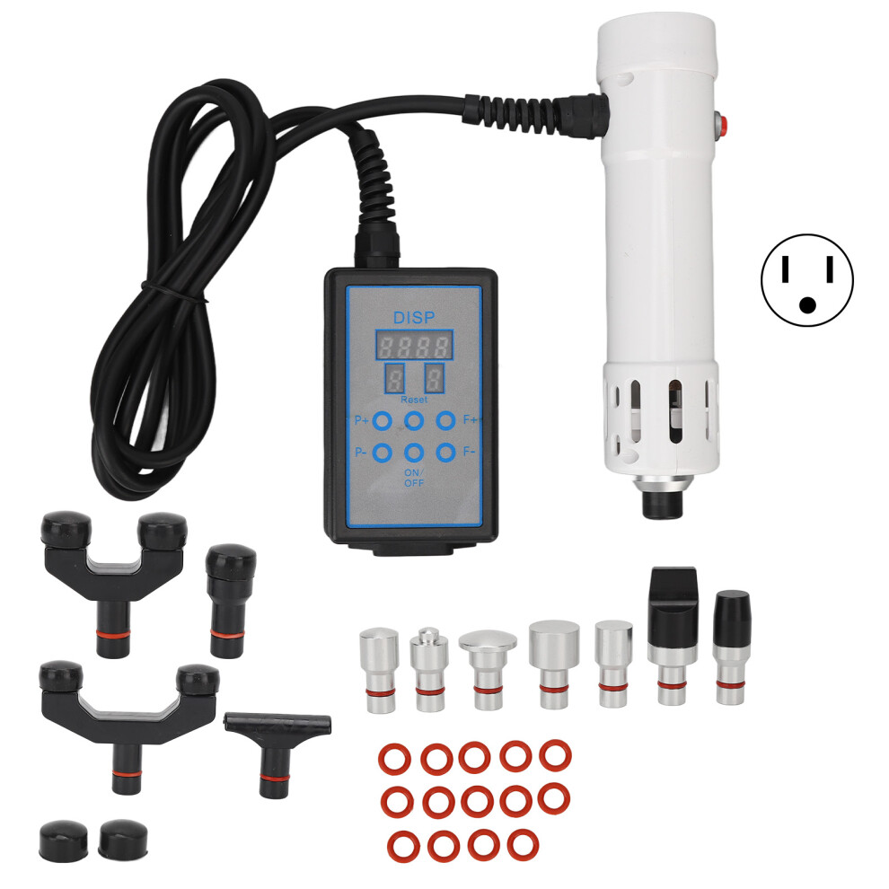 (US Plug) Shockwave Therapy ED Portable Electromagnetic White 100-240V AU Plug