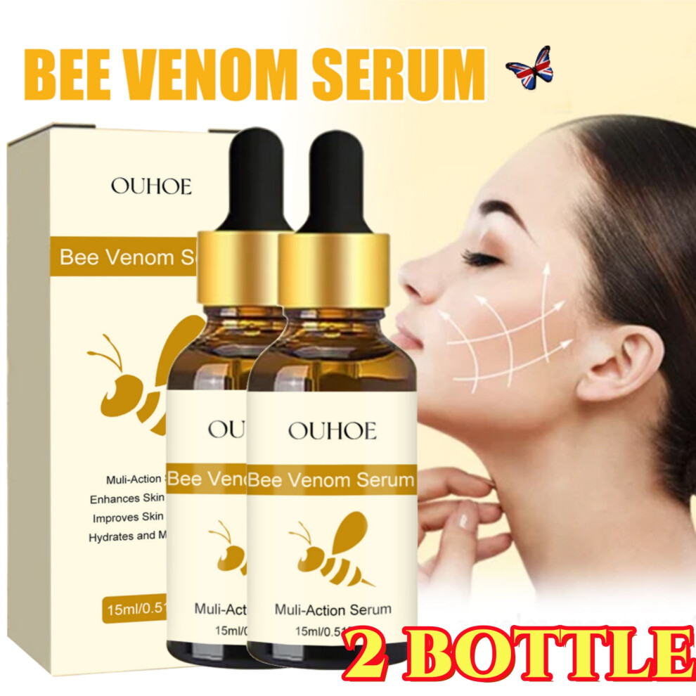 2X Advanced Bee Venom Serum, Hydrates And Moisturizer Serum, Improves Skin Elasticity, Multi-Action Serum