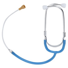 (Light Blue) Binaural Metal Red Listening Stethoscope