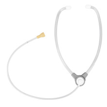 Transparent Stethoscope Damping Double Head Sound Detection Earpiece