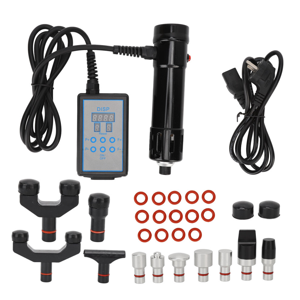 (EU Plug) Shockwave Therapy Machine Reduce Soreness ED Black 100-240V AU Plug