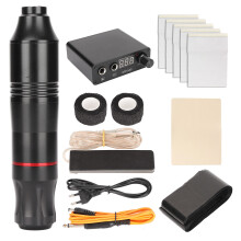 (EU Plug) Tattoo machine pen kit LED voeding hoge snelheid