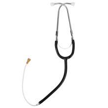 (Black) High Conductivity Binaural Stethoscope Testing Headphone Black