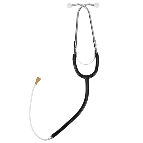 (Black) High Conductivity Binaural Stethoscope Testing Headphone Black