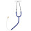 (Dark Blue) High Conductivity Binaural Stethoscope Testing Headphone Black 1