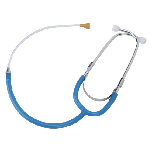 (Light Blue) Binaural Metal Red Listening Stethoscope 2