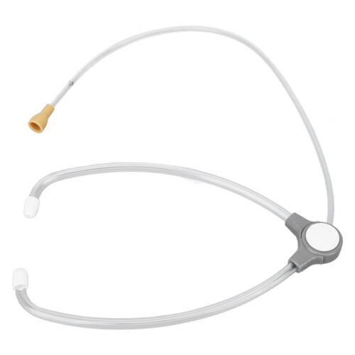 Transparent Stethoscope Damping Double Head Sound Detection Earpiece 2