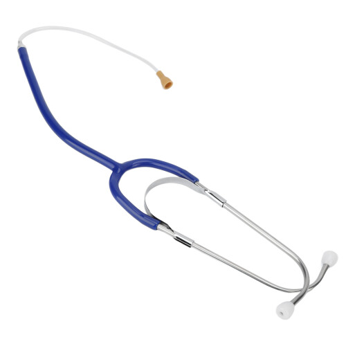 (Dark Blue) High Conductivity Binaural Stethoscope Testing Headphone Black 1