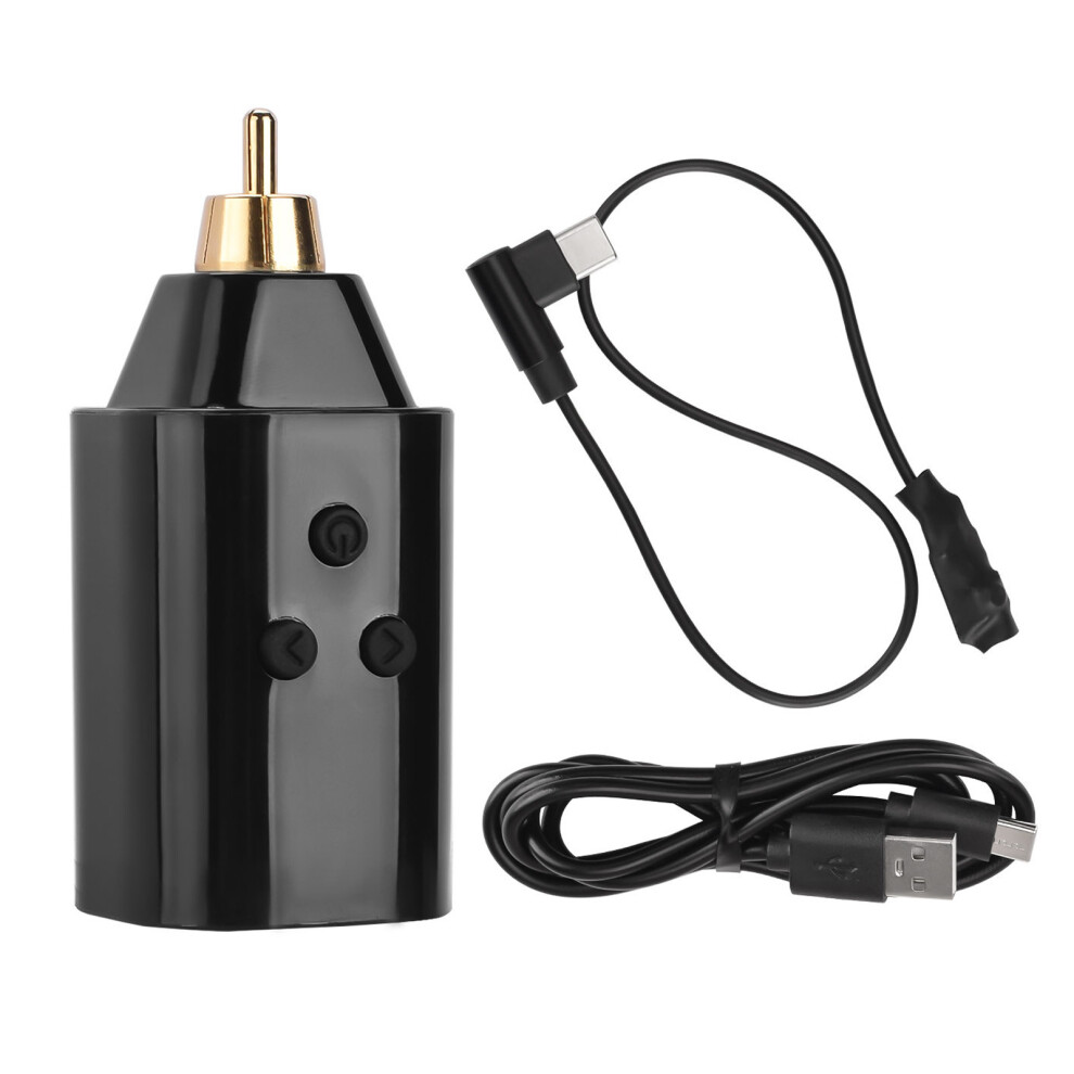(RCA) Cordless Tattoo Power Supply LCD Dual Mode USB Charging