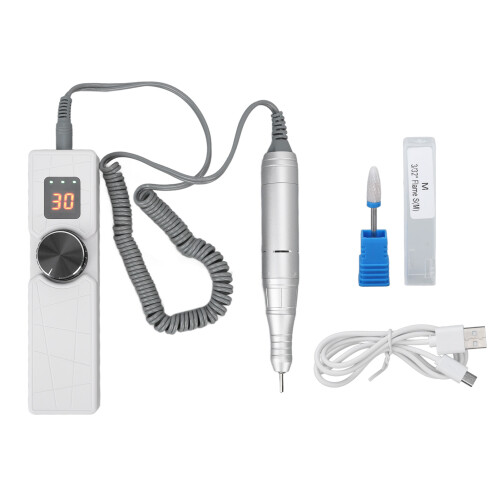 LCD Elektrische Nagelboormachine Draagbaar USB Opladen