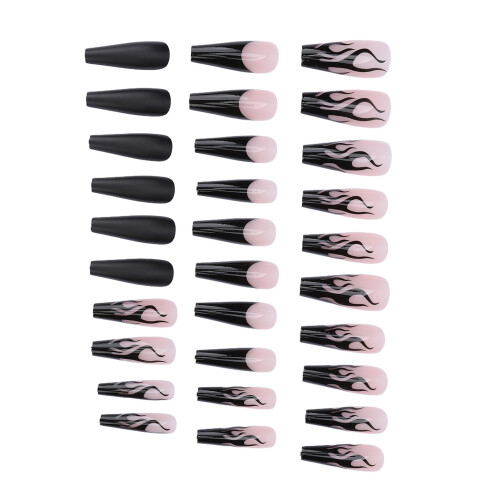 (A) Unghie Posticce Lunghe Forma Coffin Donna 2