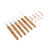 (Rose Gold) 10pcs Dreadlocks Tool Set Alloy Bamboo Crochet Hook Kit Silver 3