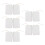 (2.5mm / 0.1in) 10pcs Rectangular Self Adhesive Electrode Pads 2.5mm 1