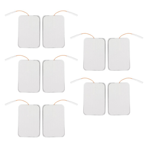 (2.5mm / 0.1in) 10pcs Rectangular Self Adhesive Electrode Pads 2.5mm
