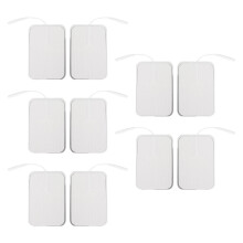 (2mm / 0.08in) 10x Rechteckige Elektrodenpads Selbstklebend Ersatz 2,5mm
