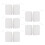(2mm / 0.08in) 10pcs Rectangular Self Adhesive Electrode Pads 2.5mm 1