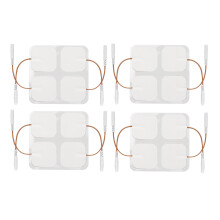 (2.5mm / 0.1in) 16x Quadratische Elektrodenpads Wiederverwendbar für TENS 1,6in