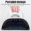 280W UV-Nagellampe 66LED Auto Sensor 4 Timer LCD 5