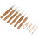 (Rose Gold) 10pcs Dreadlocks Tool Set Alloy Bamboo Crochet Hook Kit Silver 4