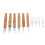 (Silver) 10pcs Dreadlocks Tool Set Alloy Bamboo Crochet Hook Kit Silver 4