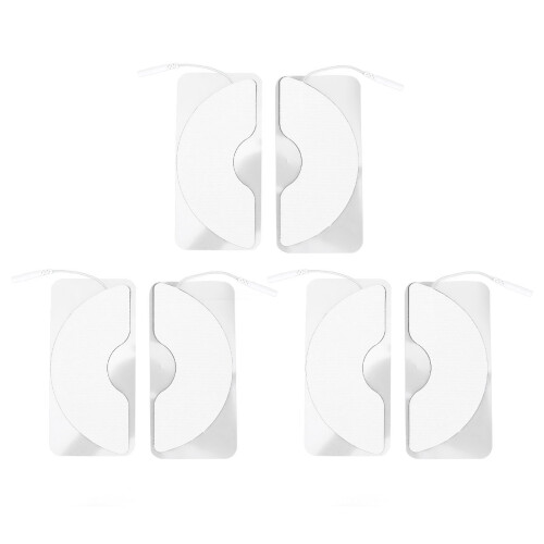 (2mm Hole) 6x Wiederverwendbare Brust-Elektrodenpads 2,5mm Loch