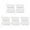 (2.5mm / 0.1in) 10pcs Rectangular Self Adhesive Electrode Pads 2.5mm 4