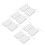 (2.5mm / 0.1in) 10pcs Rectangular Self Adhesive Electrode Pads 2.5mm 3