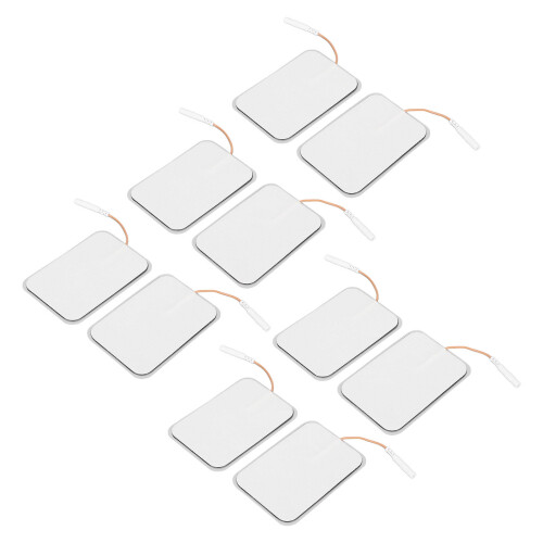 (2.5mm / 0.1in) 10pcs Rectangular Self Adhesive Electrode Pads 2.5mm 2