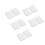 (2mm / 0.08in) 10pcs Rectangular Self Adhesive Electrode Pads 2.5mm 2