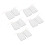 (2.5mm / 0.1in) 10pcs Rectangular Self Adhesive Electrode Pads 2.5mm 2