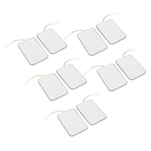 (2.5mm / 0.1in) 10pcs Rectangular Self Adhesive Electrode Pads 2.5mm 1