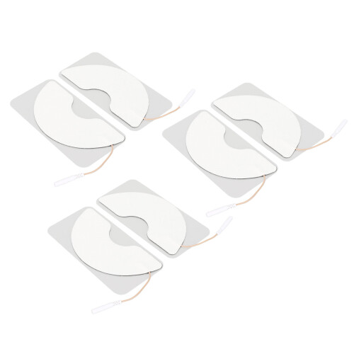 (2.5mm Hole) 6pcs Reusable Breast Electrode Patches 2.5mm Hole 2